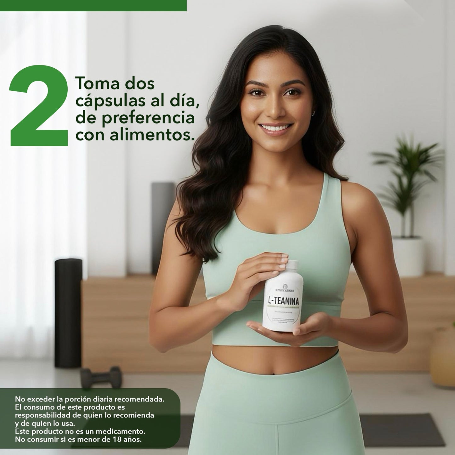 L-Teanina con Glicinato de Magnesio, Triptófano y Lavanda | Suplemento Natural en Cápsulas – 180 cápsulas (3 meses)