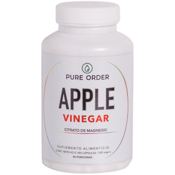 Vinagre de Manzana + Citrato de Magnesio | Suplemento Natural en Cápsulas – 180 cápsulas (3 meses)
