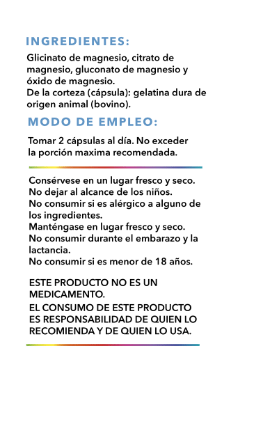 𝗠𝗔𝗚𝗡𝗘𝗦𝗜𝗢 𝗖𝗢𝗠𝗣𝗟𝗘𝗫 (Citrato, Glicinato, Óxido y Gluconato) – Cápsulas