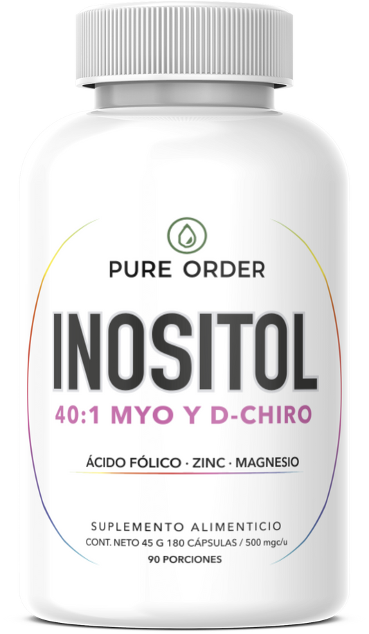 Inositol 40:1 con Ácido Fólico, Zinc y Magnesio | Suplemento en Cápsulas – 180 cápsulas (3 meses)