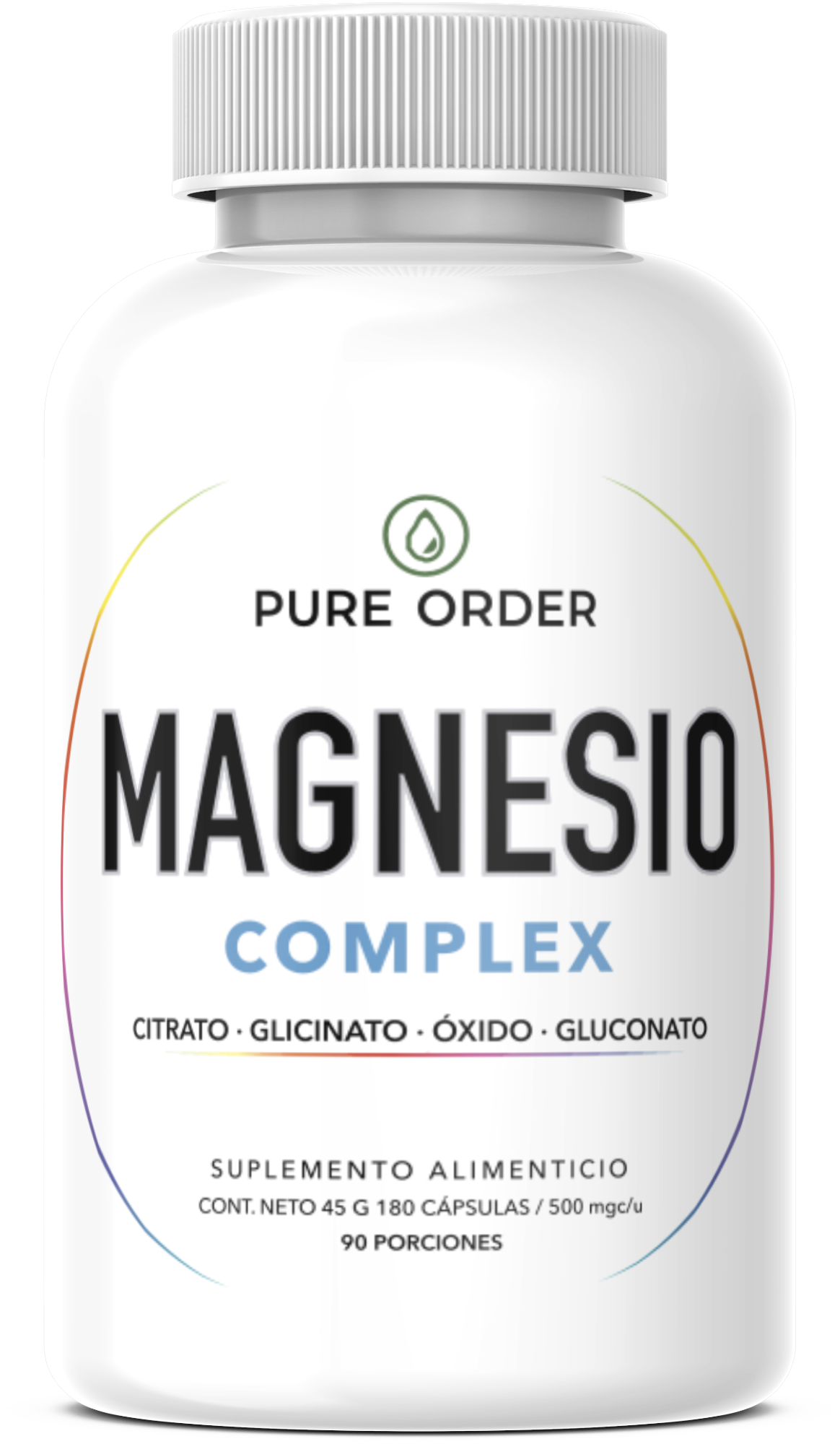𝗠𝗔𝗚𝗡𝗘𝗦𝗜𝗢 𝗖𝗢𝗠𝗣𝗟𝗘𝗫 (Citrato, Glicinato, Óxido y Gluconato) – Cápsulas